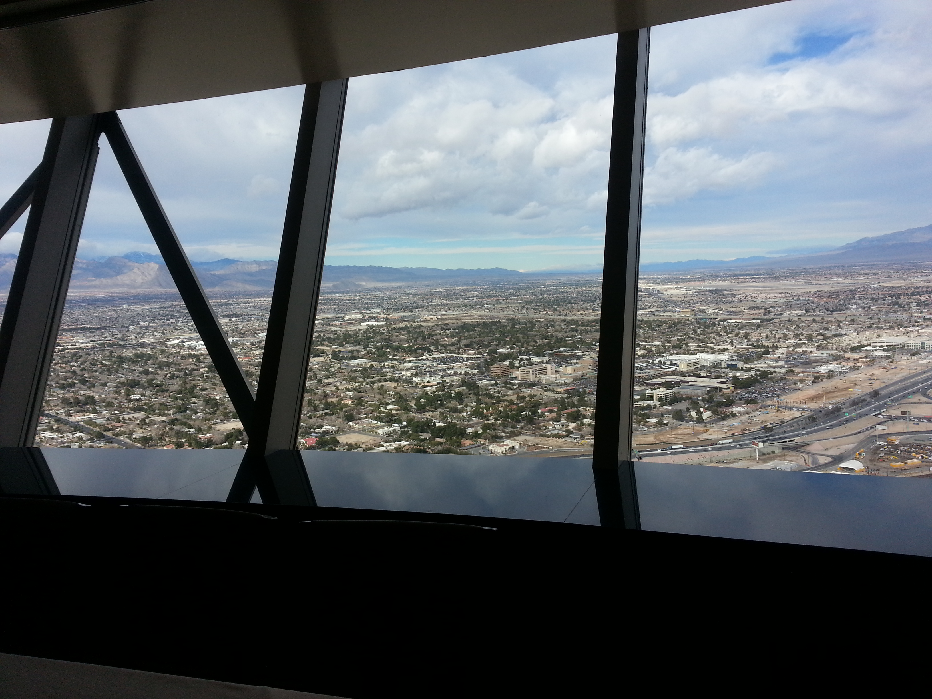 View from the Stratosphere's Majestic room where the presentations were made