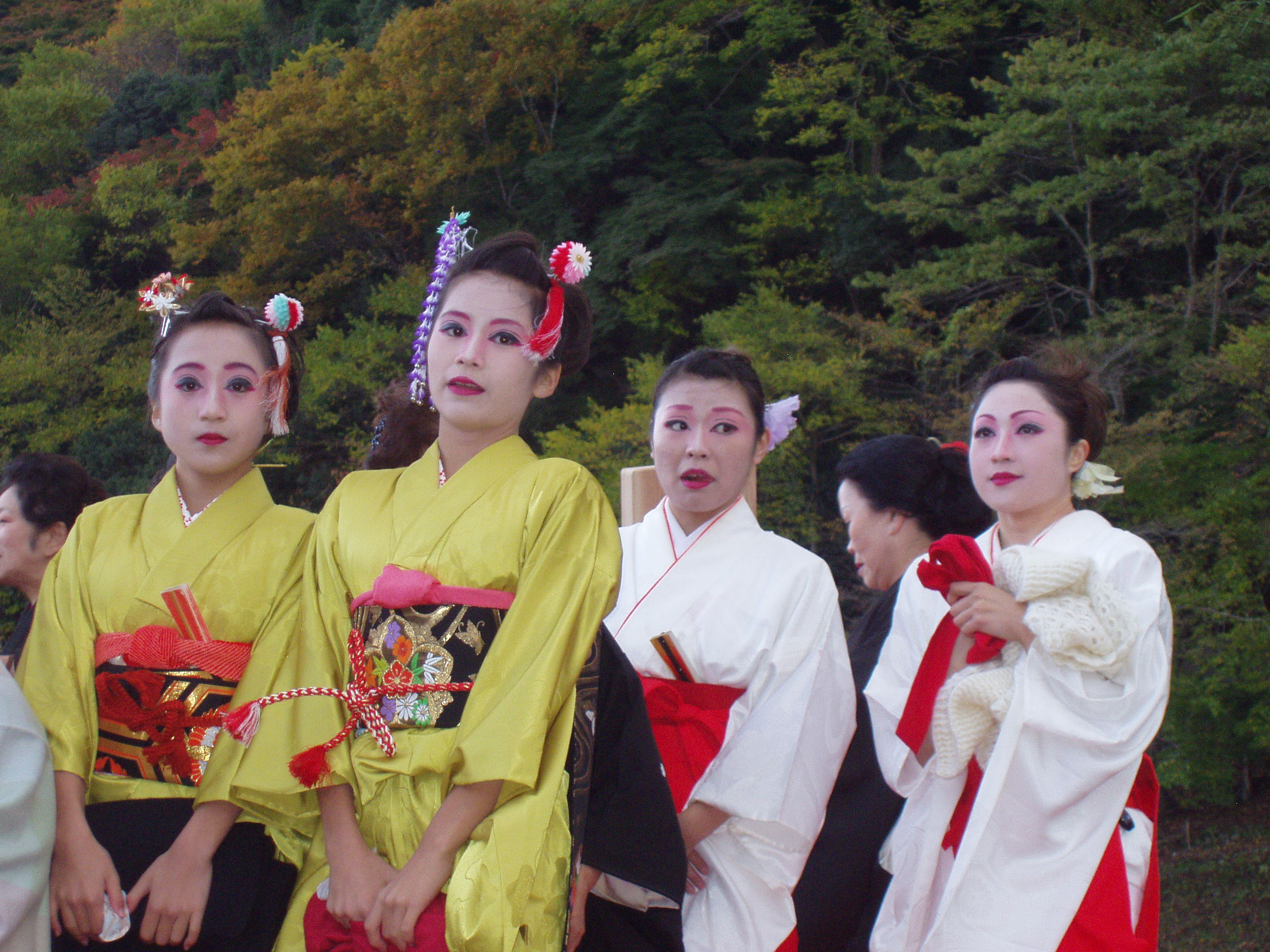 attending one of the traditional festivals near Kyoto