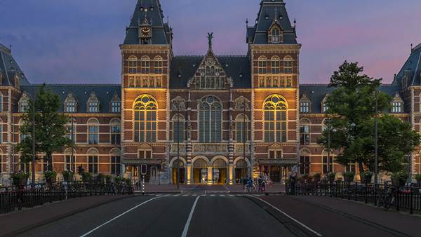 Rijksmuseum in Amsterdam, Holland, during summer of 2001.