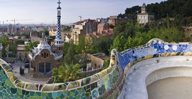 Gaudi Park in Barcelona, Spain