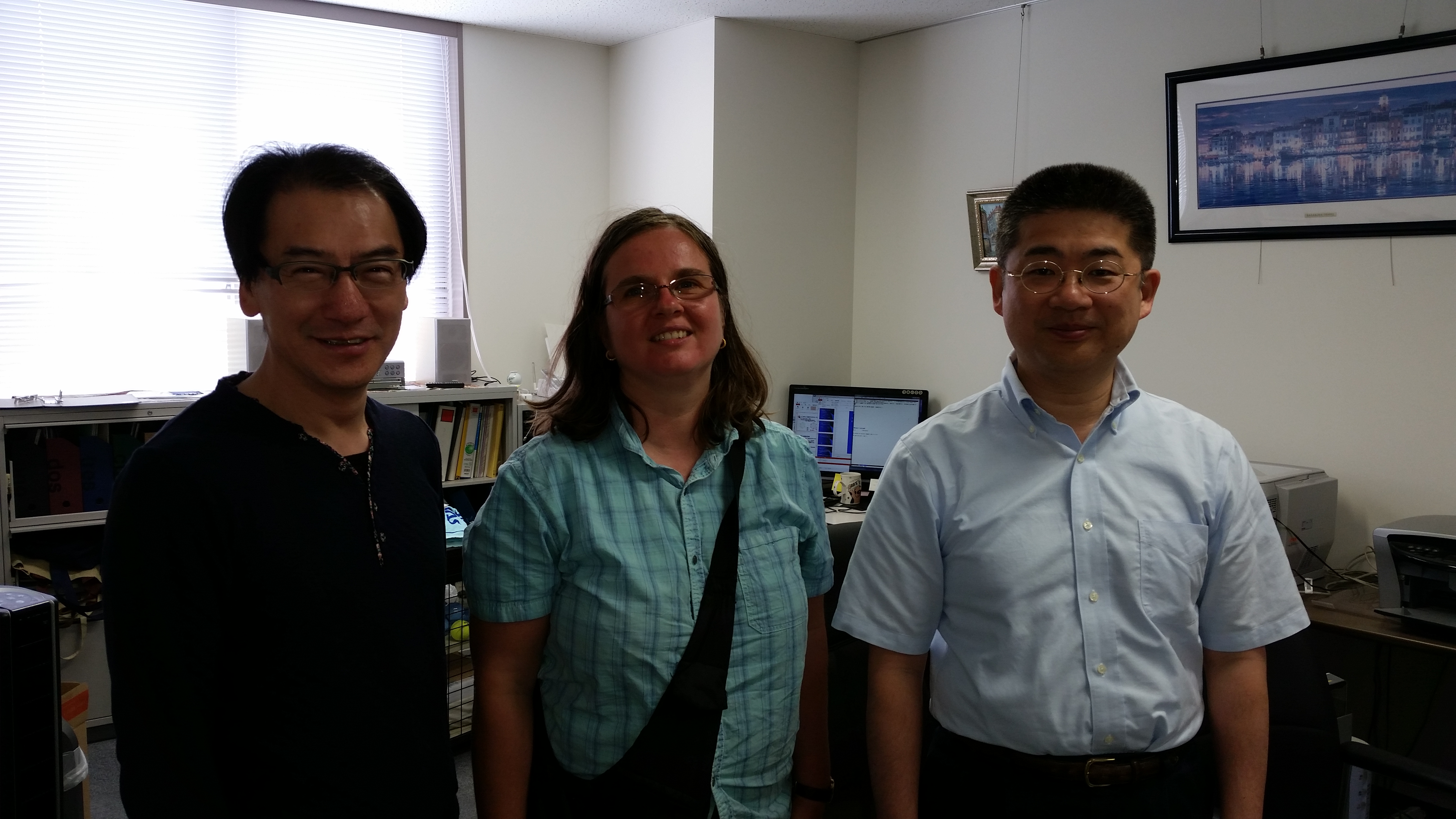 Visiting Profs. Masuzawa and Kakugawa at Osaka University (summer 2015)