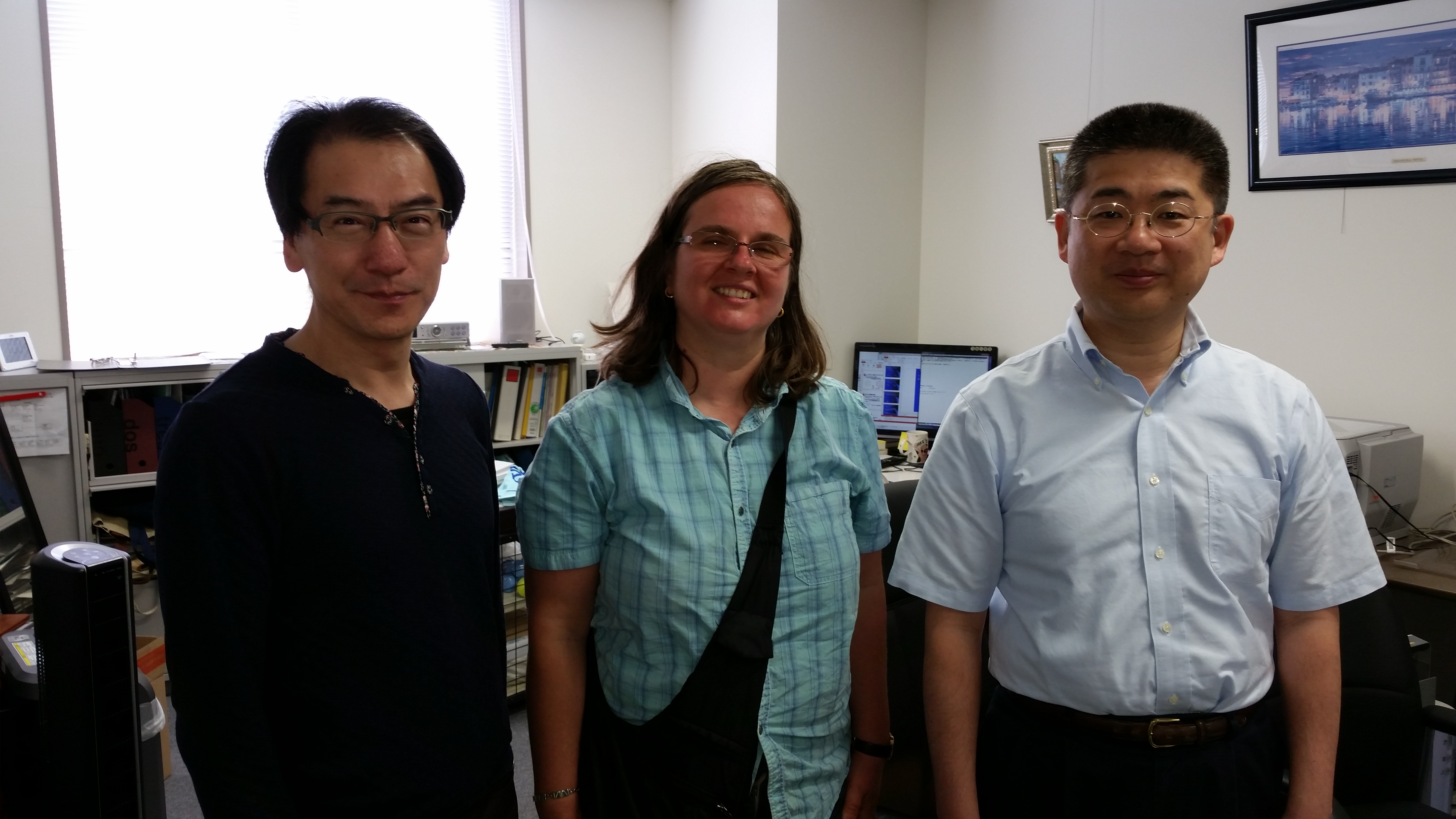 Visiting Profs. Masuzawa and Kakugawa at Osaka University (summer 2015)